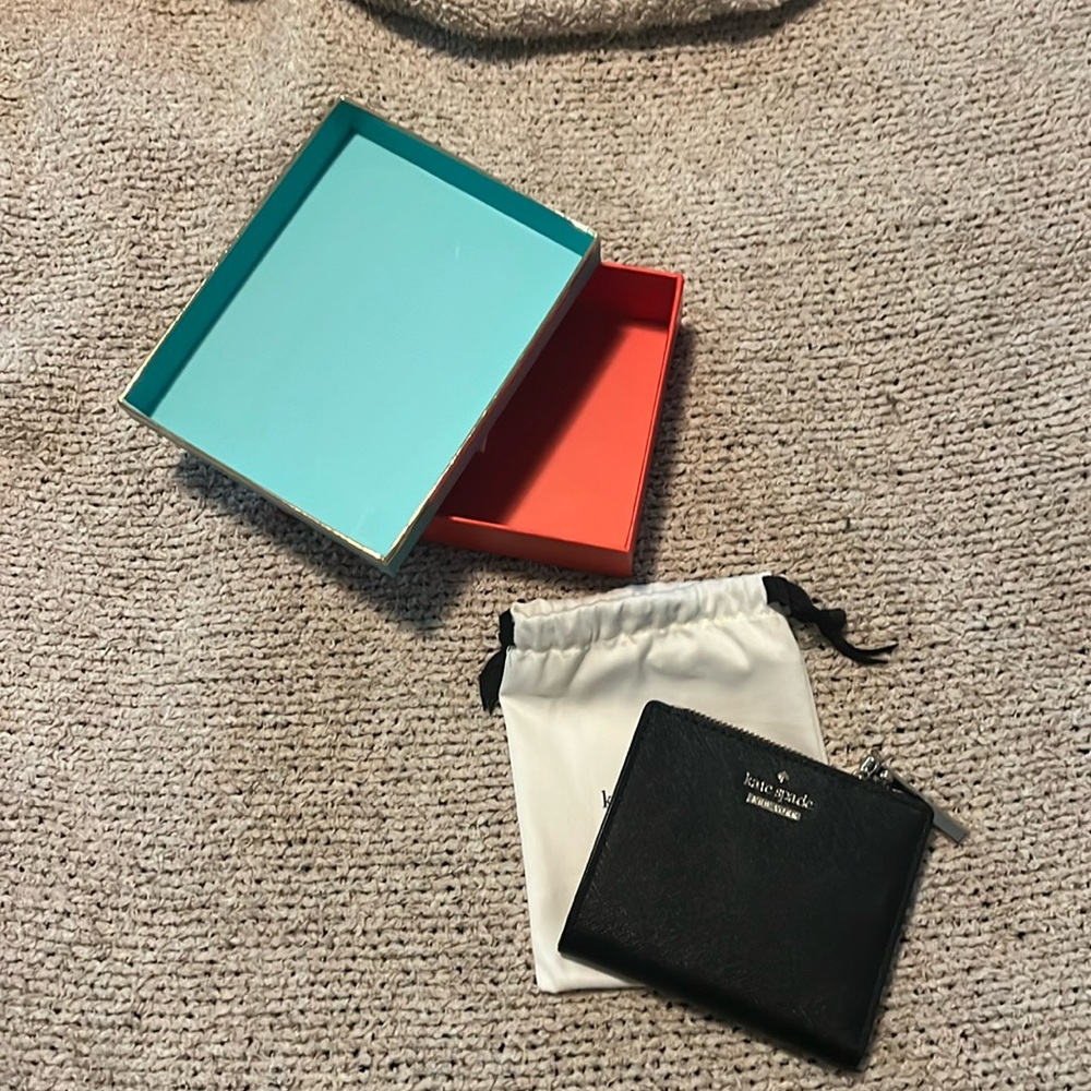 Kate Spade Black Zip Wallet